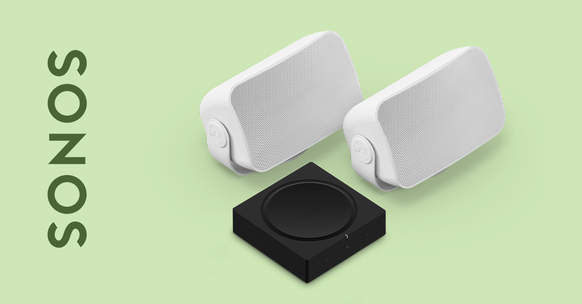 Weatherproof Outdoor Speaker Set And Amp Sonos - Best Outdoor Wall Speakers Uk
